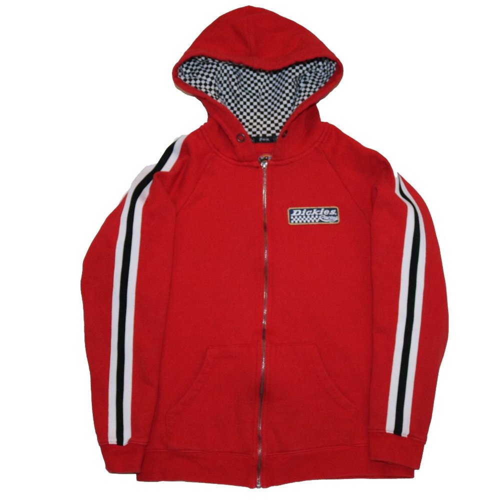 Dickies Hoodie 500 Speedway Racing Full Zip Sweatshirt JNR Girls Medium (Small)